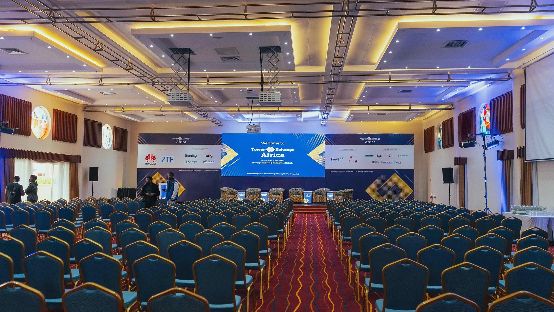 Live event AV production and stage lighting