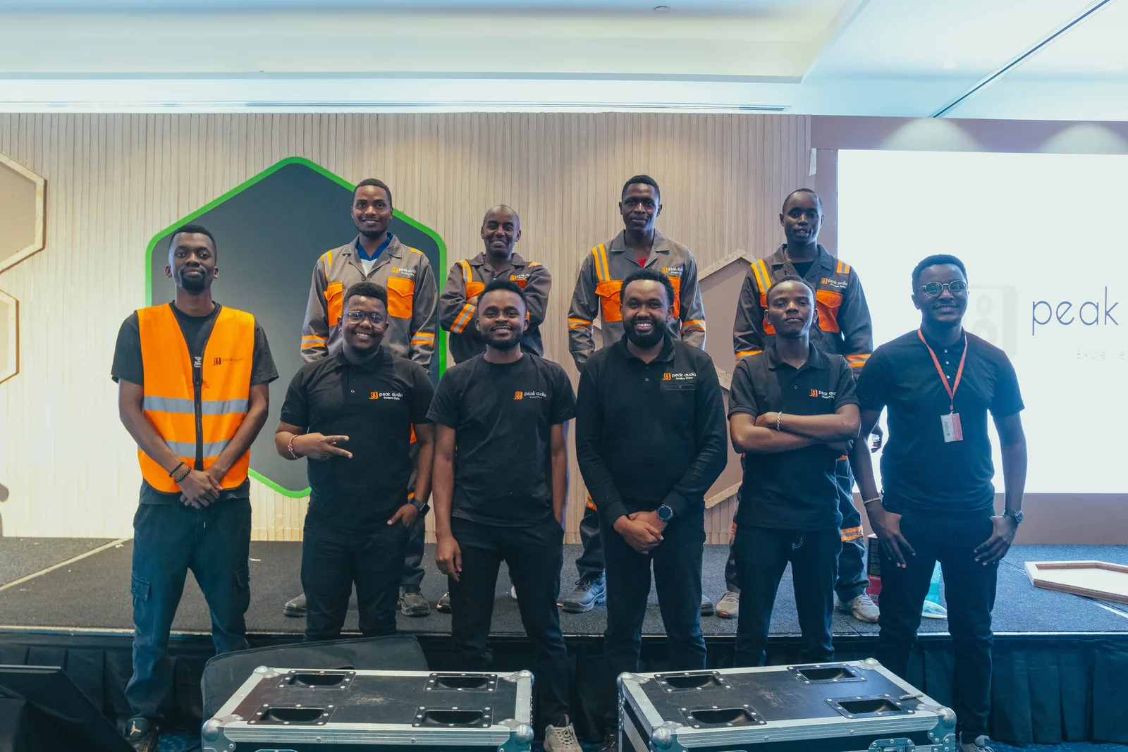Peak Experience event production team in Kenya