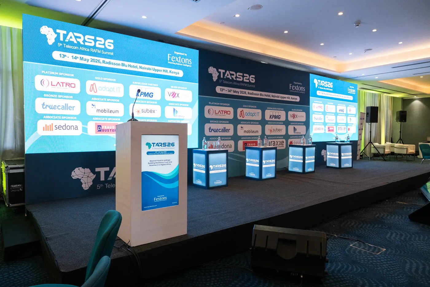 Professionally produced conference stage in Nairobi, Kenya